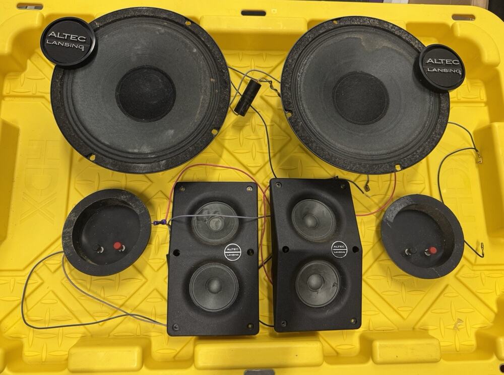 Vintage Altec Lansing Speaker Parts Lot - Woofers, Tweeters, Crossovers